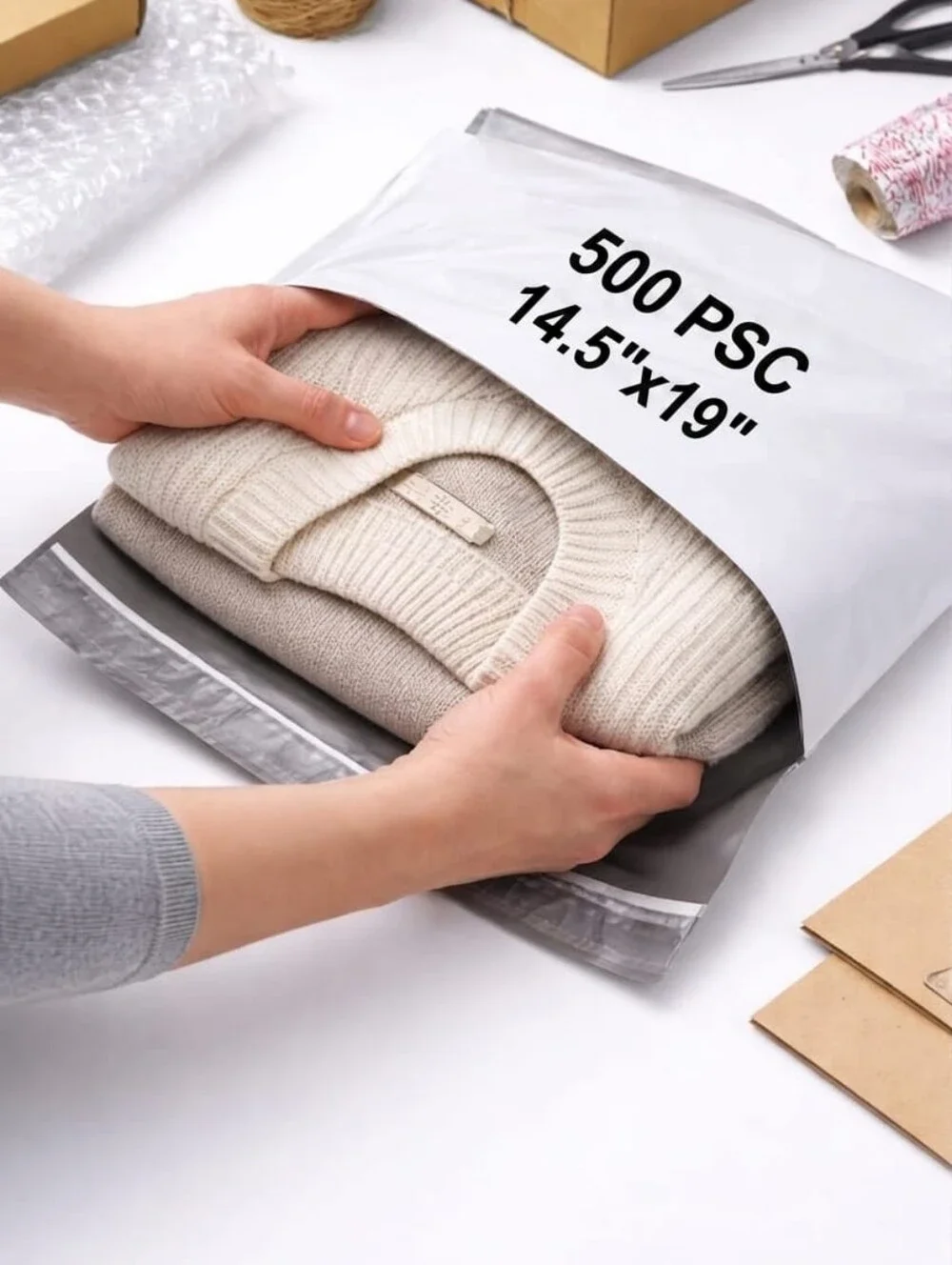 Pack of White Bubble Mailers (14.5